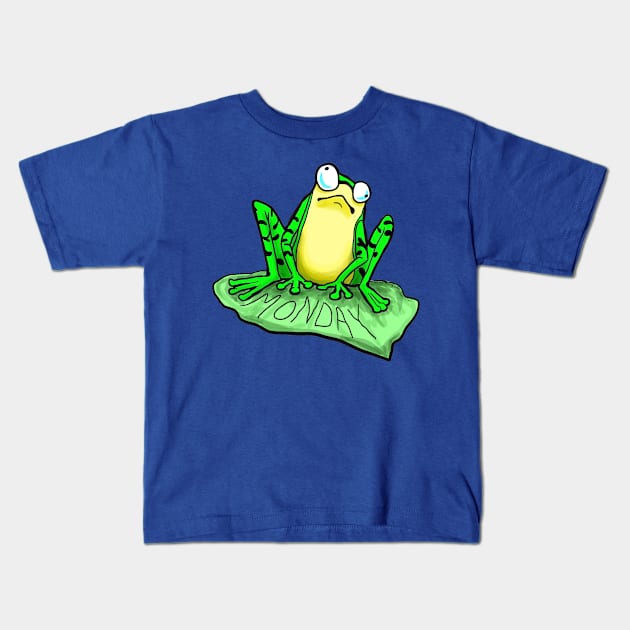 Monday Mood Frog Kids T-Shirt by Tinka Collective